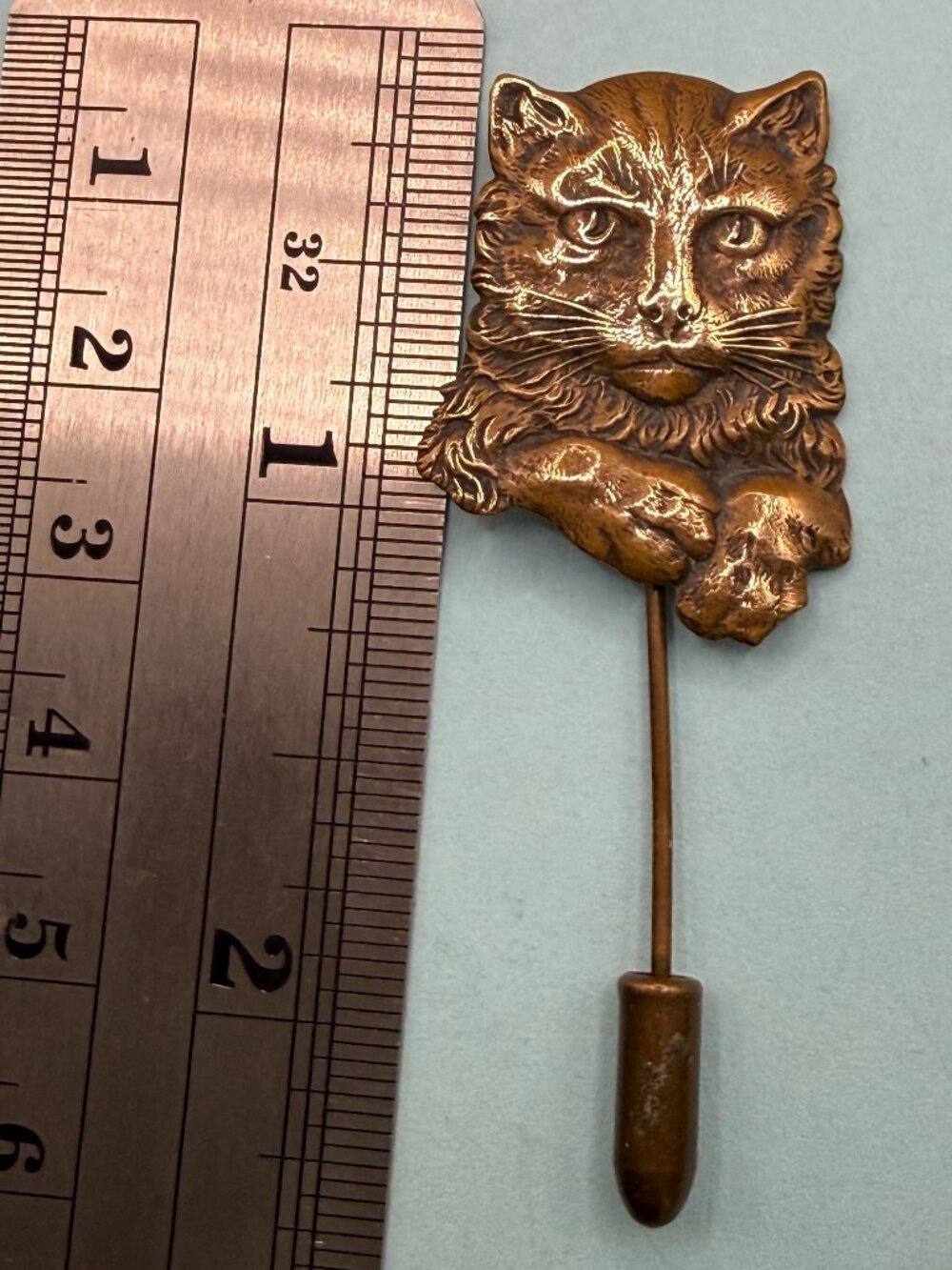 Vintage Cat Victorian Revival Stick Pin - Picture 3 of 13